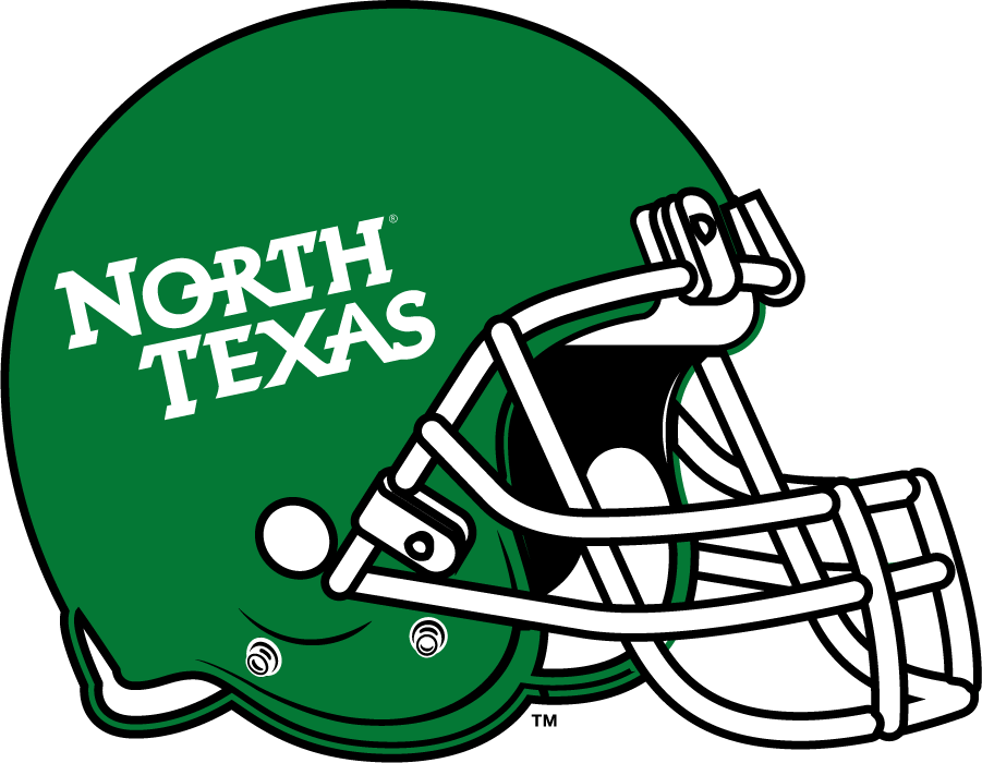 North Texas Mean Green 2011-2013 Helmet iron on transfers for clothing